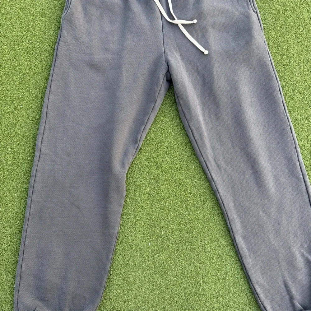Les Tien Gray Classic Sweatpants Men Small Heavyweight Fleece Cotton USA Made